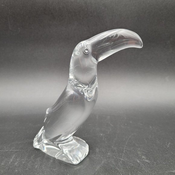 Baccarat Fine Crystal France Toucan Figurine Figure Sculpture No Box Singed - Picture 6 of 11